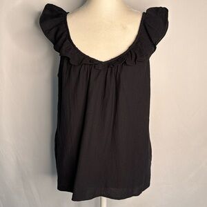 ❤️3/$30 Loft Black Sleeveless Top